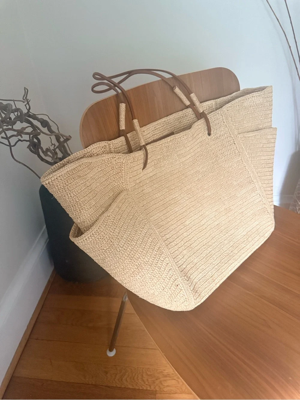 Sezane Paloma Raphia Tote Bag - NWOT